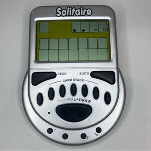Big Mega Screen Solitaire 77803 Classic Electronic Handheld Game Works